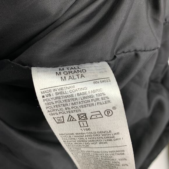 Old Navy Parka Jacket Womens Size MT Black Brown Faux Fur Lined Hood - Picture 6 of 6